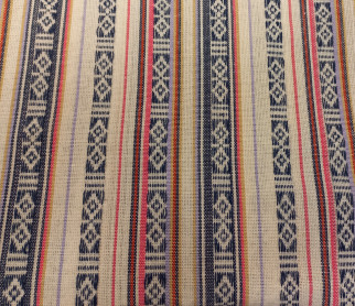 Fabric with strips for folk costume - fabrics shop Pluss Audums Fabric with strips for folk costume - fabrics shop Pluss Audums